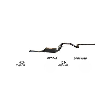 Redback Exhaust 2 1/2" Cat Back System for Ford Falcon (01/2002 - 04/2008), Fairmont (01/2002 - 04/2008) - Brixton 4x4 - Buy Online Now!